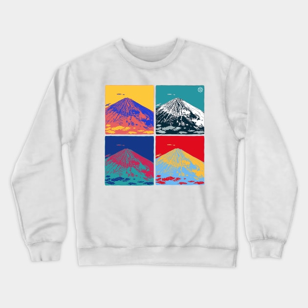 Mt Fuji Pop Art Crewneck Sweatshirt by lamaisondulapino